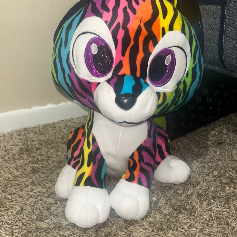 Colorful Plush Tiger Toy